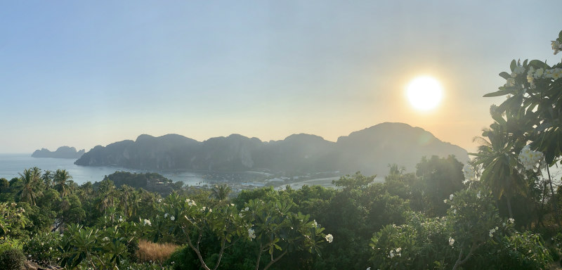 koh phi phi viewpoint near sunset